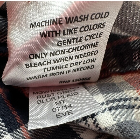 Alesbury 100%‎ Cotton Blue Plaid Button Up Shirt Regular Men's SIZE LARGE NWOT - Picture 7 of 11